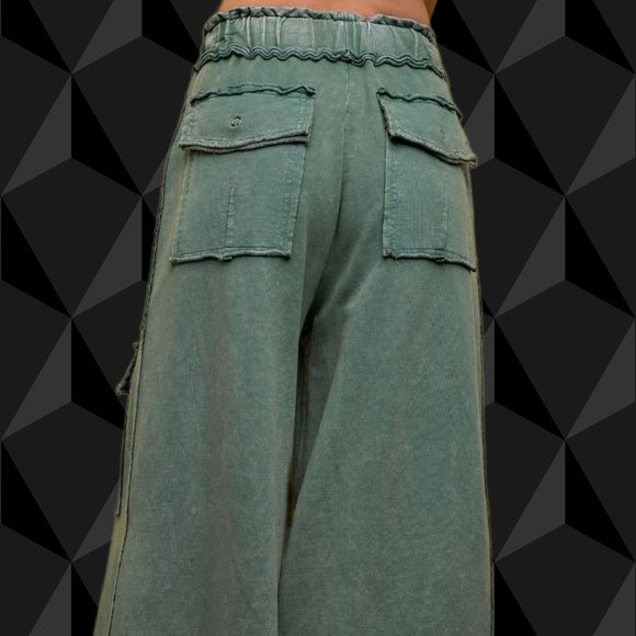 easel Pants & Jumpsuits Easel Feeling Good Cargo Mineral Washed